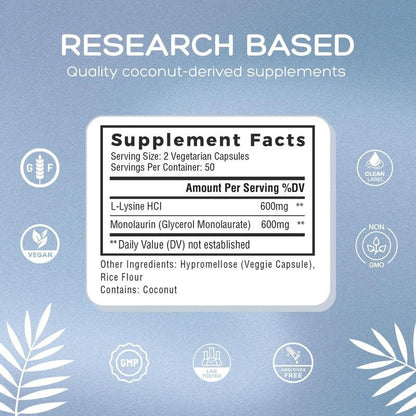 Lysine + Monolaurin Daily Support Capsules